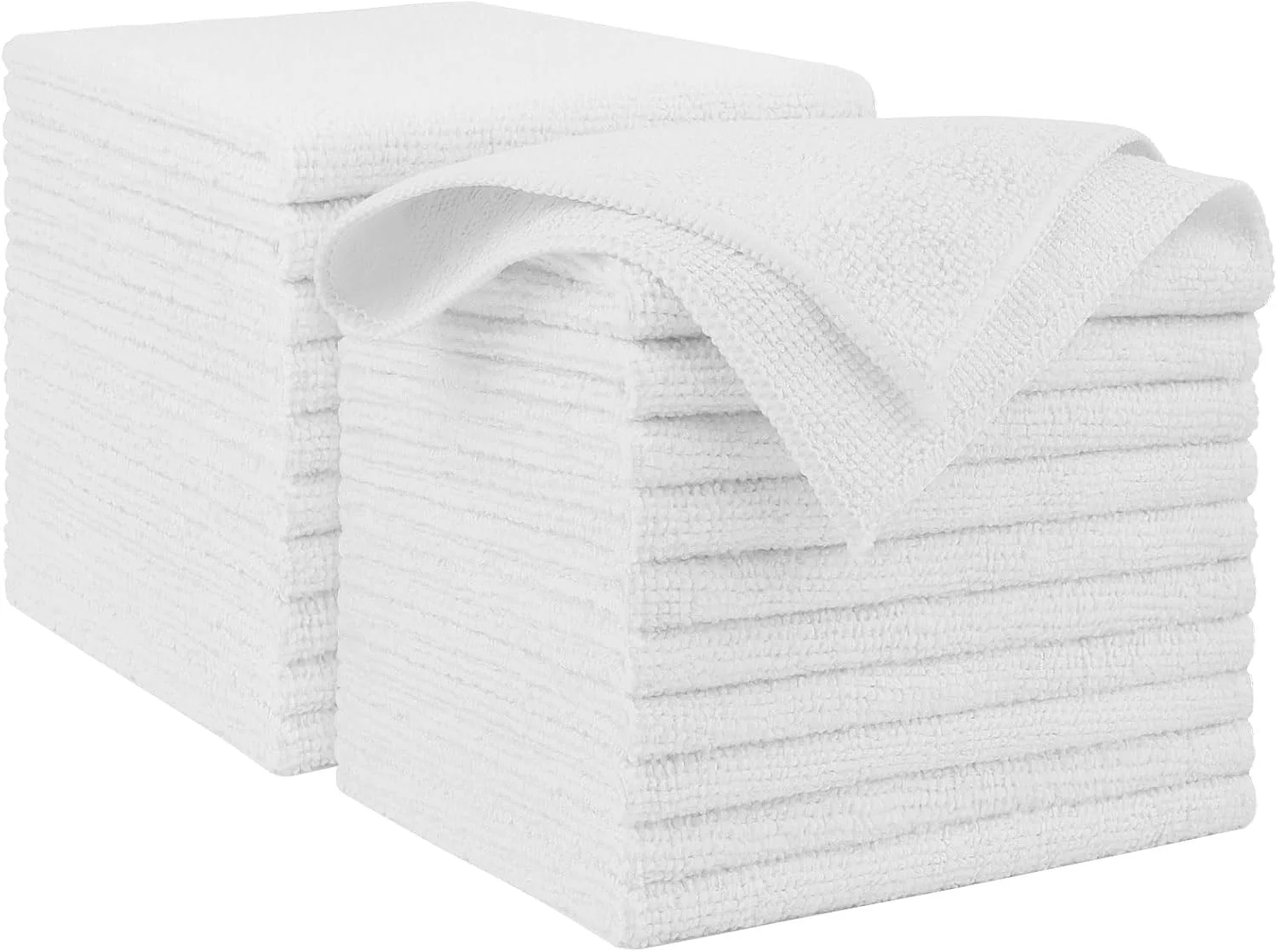 Trusted AIDEA White Microfiber Cleaning Cloth 20PK Cleaning Rags 11.5 x 11.5 Smooth