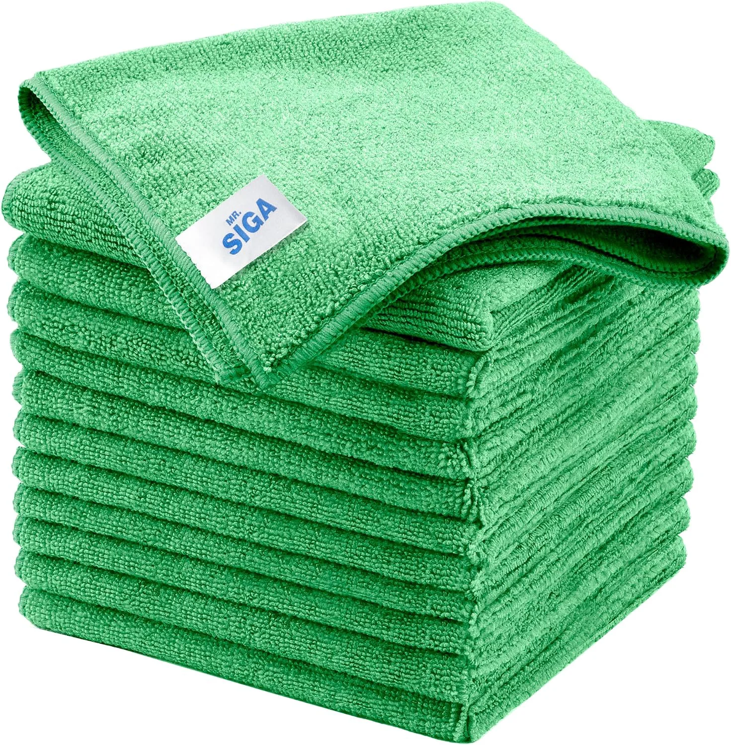 Detailed MR.SIGA Microfiber Cleaning Cloths Streak Microfiber Towels 12 Pack Authentic
