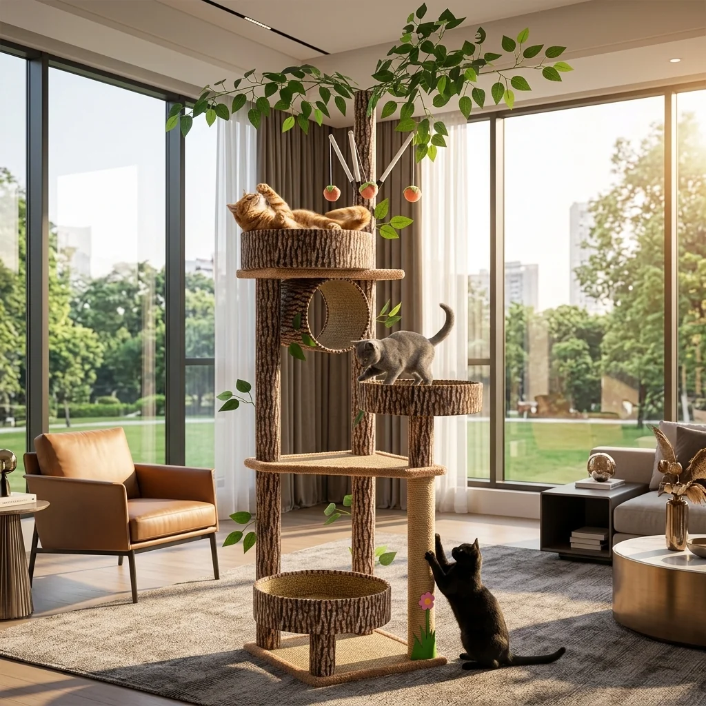 Trendy Catvera Forest Cat Climbing Tree Breathable