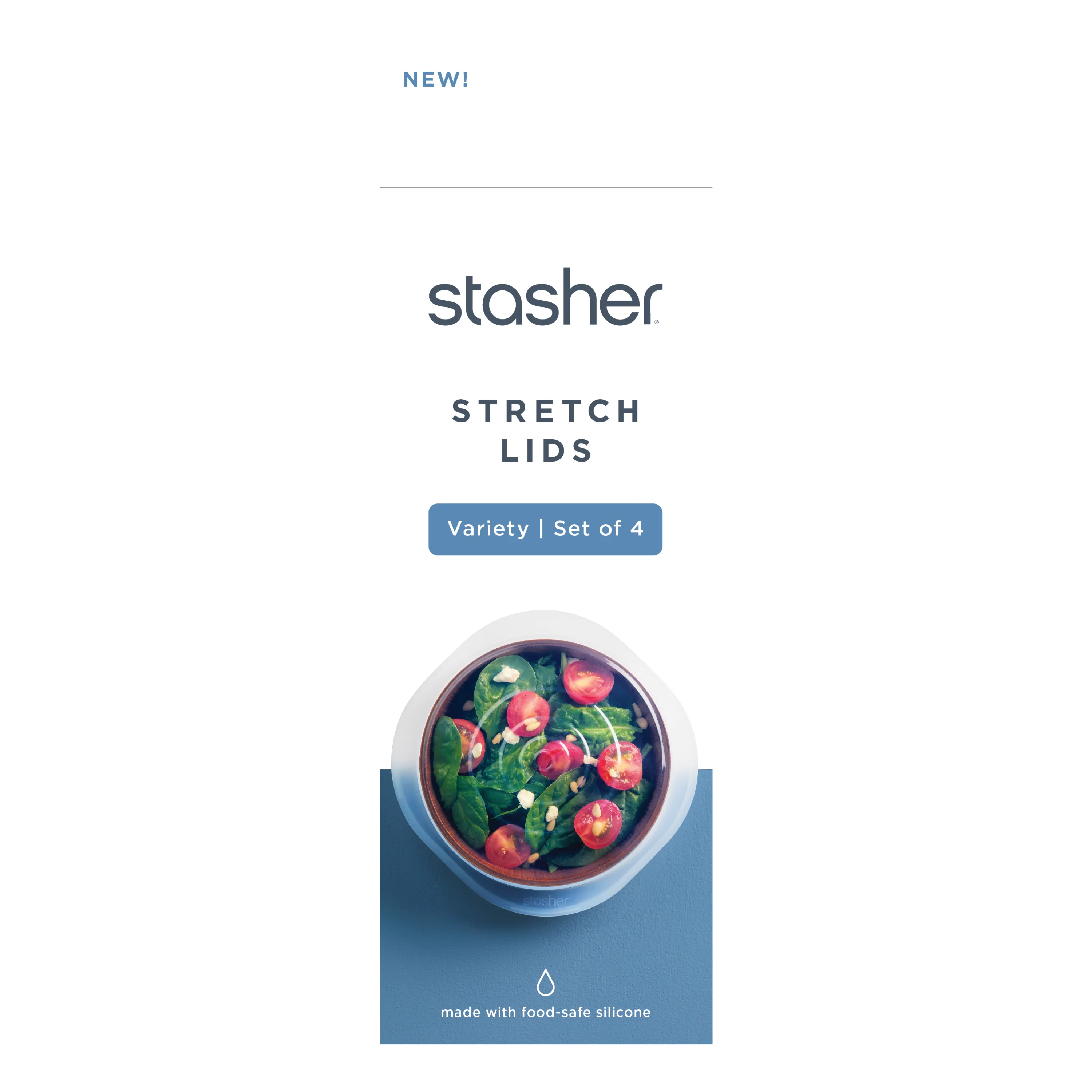 Excellent Stasher Reusable Stretch Lids Pack Pure