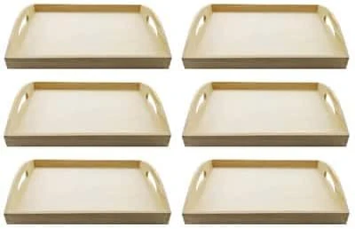 Minimalist 6 Pack 13 Wooden Tray by Make Market® Healthy