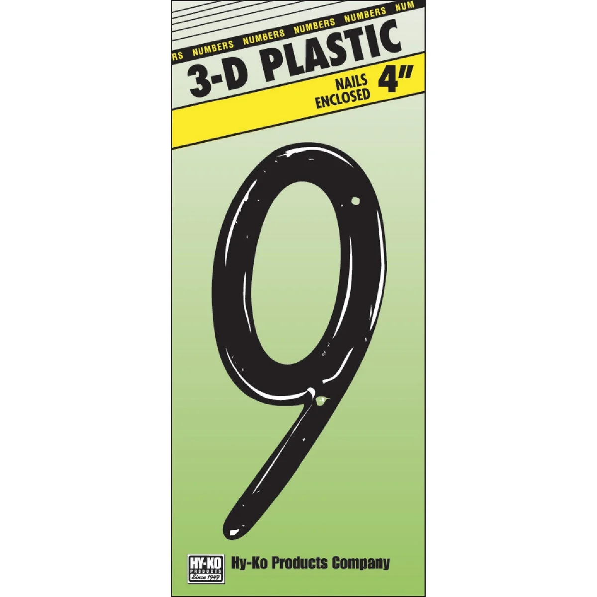 User-Friendly Hy-Ko 4 In. Black House Number Nine Breathable