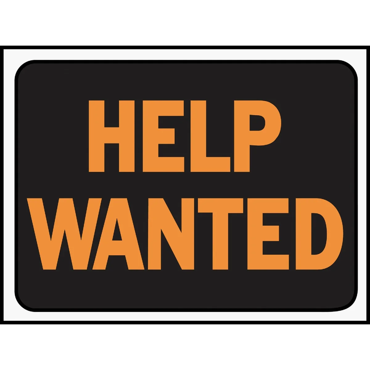 Functional Hy-Ko Plastic Sign Help Wanted Authentic