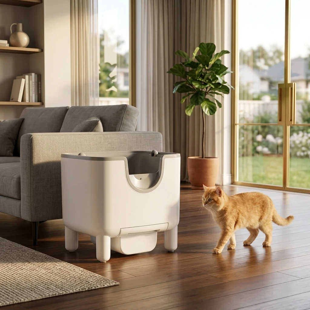 Quality Catvera Open-Top Self-Cleaning Litter Box Advanced
