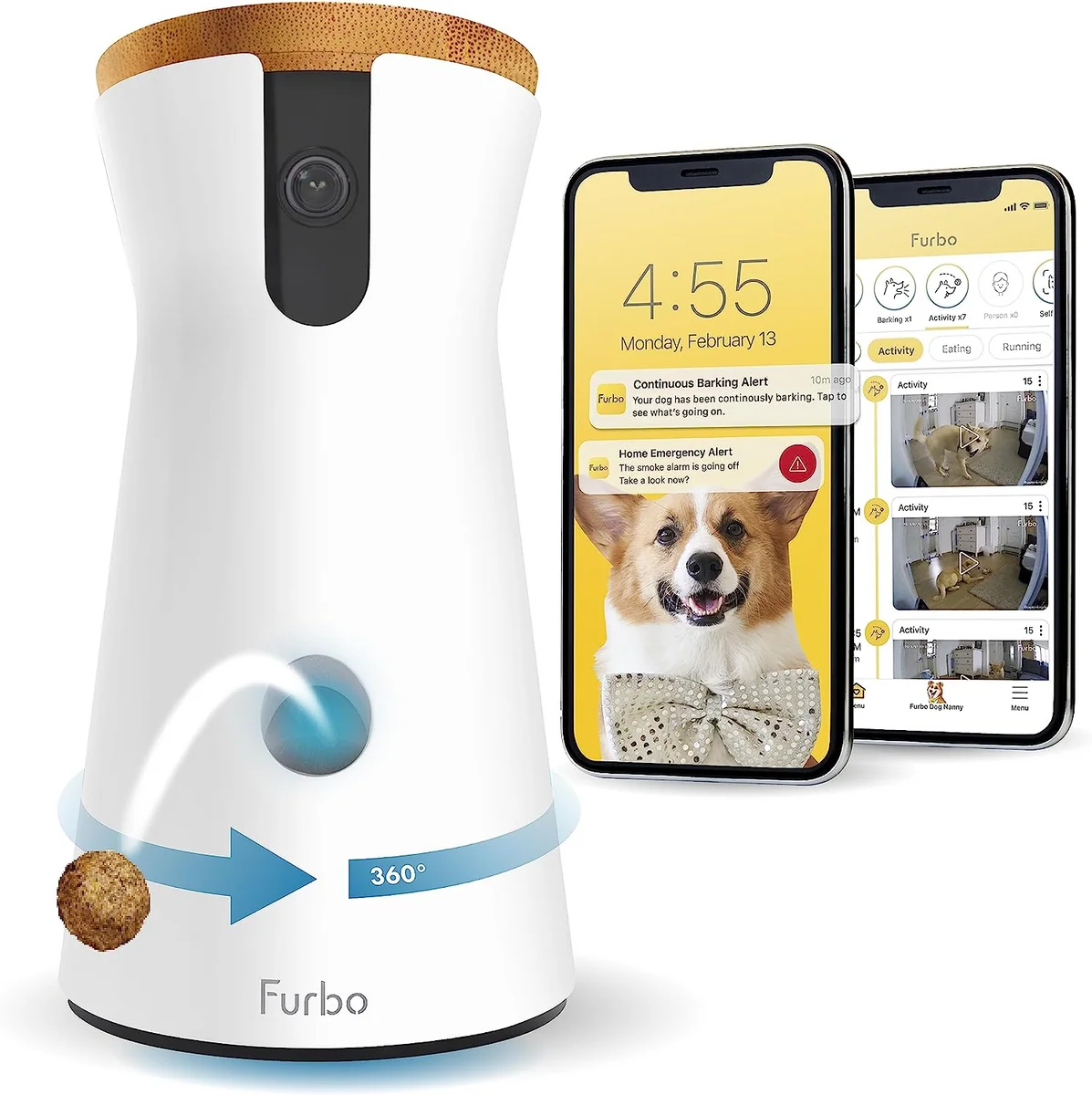 Healthy Whole Smart Dog Interactive Toy Camera 360 Degree View With Snack Throwing Tracking Function Pet Toy Top-Quality