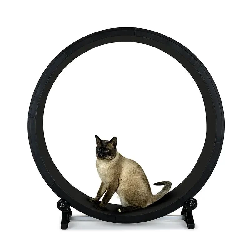 Natural Whole Wooden Cat Running Multi-Functional Silent Cat Treadmill Toys Fitness Weight Loss Pet Treadmill Healthy