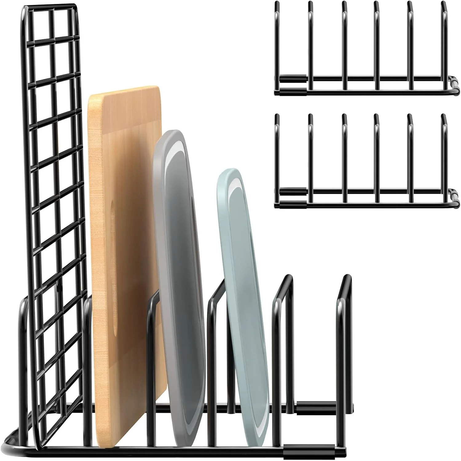 Responsible Cutting Board Organizer 2-Pack Cutting Board Holder Rack Baking Cookie Pan Sheets Cooling Small Racks Storage Stand for Kitchen Cabinet Countertop First-Class