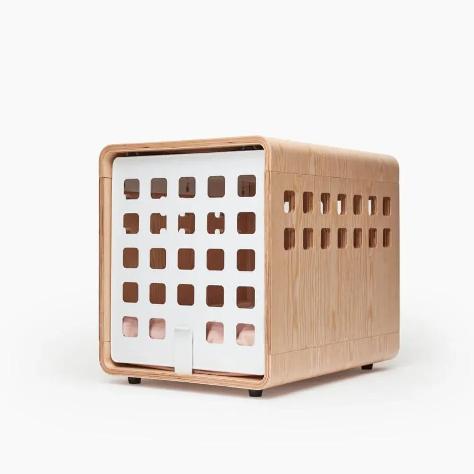 Lightweight Factory Customized Wooden Luxury Pet House Furniture Style Indoor Dog Cage Modern Decoration Cat House with Door High-Grade