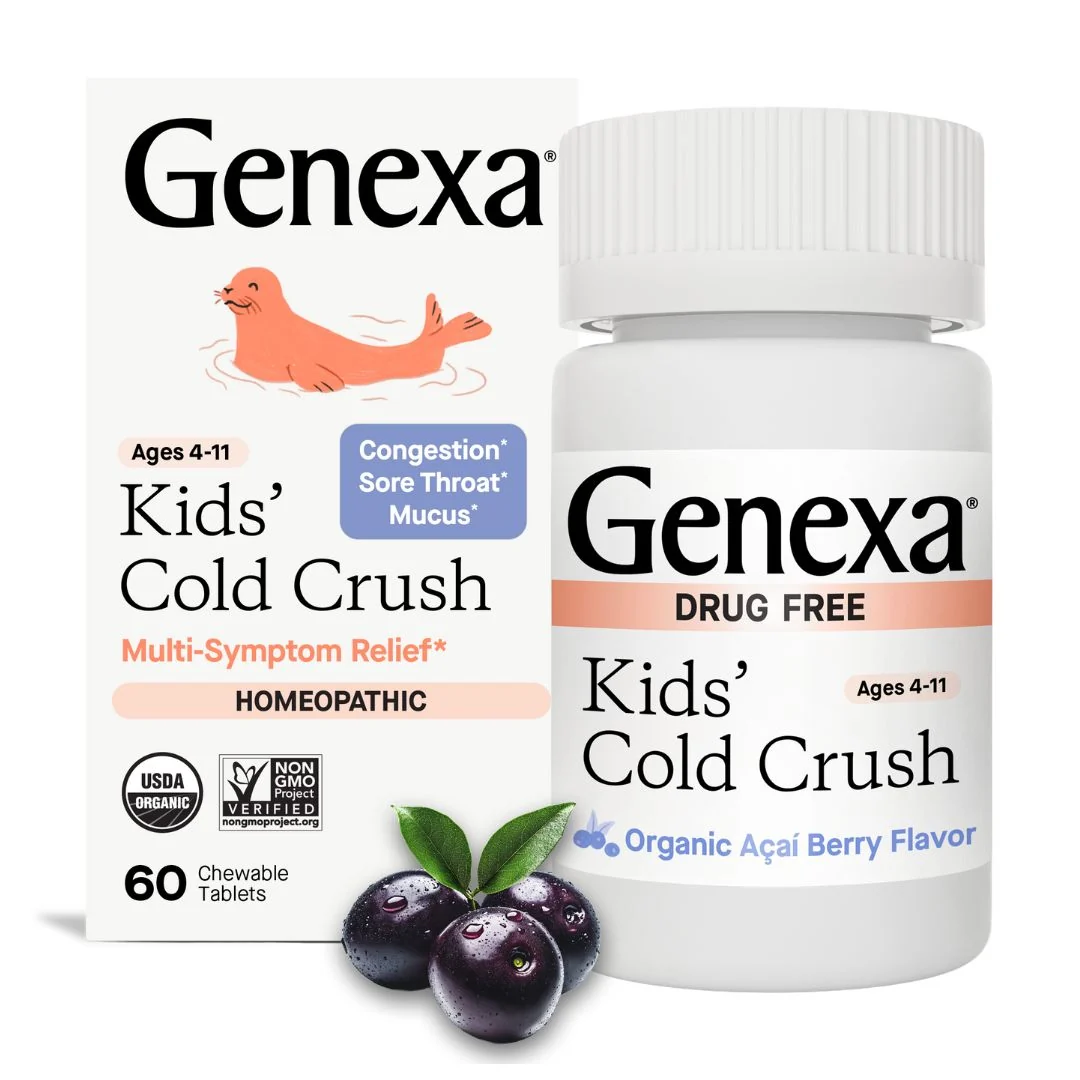 Consistent GENEXA Kids’ Cold Crush Chewable Tablets – Non-drowsy Pure