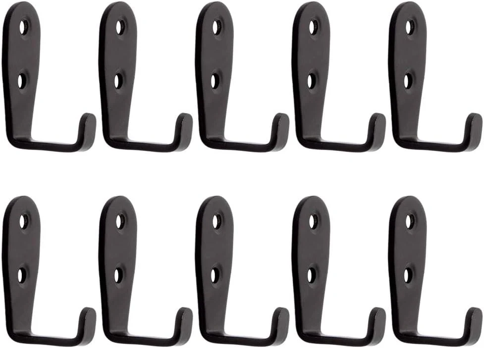 Easy-to-Use Heavy Duty Wall Hooks Stainless Steel Screw On Hooks for Hanging Coats Plants Towels Keys Hats Waterproof Single Shower Hanger Hooks for Garage Kitchen Bathroom 10 PCS L Shape Large Outstanding
