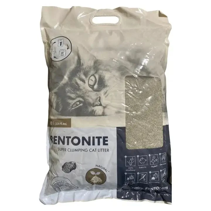 Responsible Manufacturer Cat Litter Sand Bentonite Natural Materials Easy Clean Tofu Cat Pet Sand Cat Litter Box Accessories 10L Environmentally Friendly