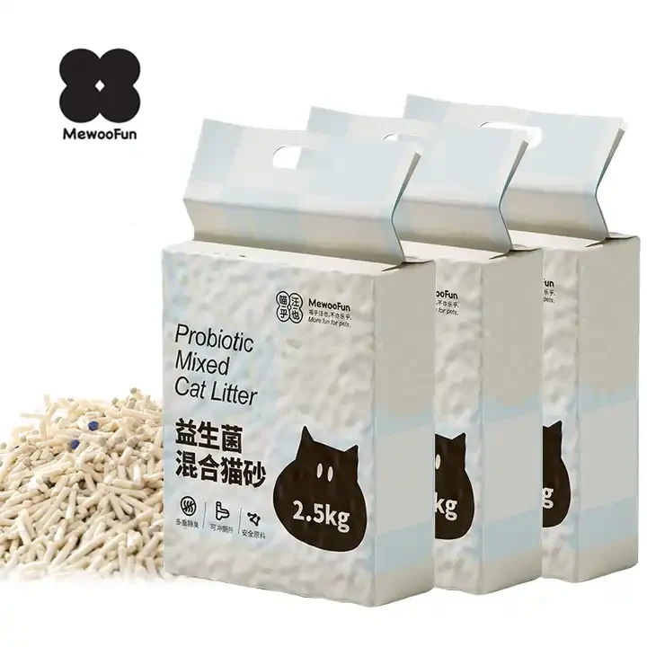 Consistent Factory customization Strong Clumping Cat Litter Selectedingredients for Odor-proof Bentonite Tofu Cat Litter OEM Comfortable