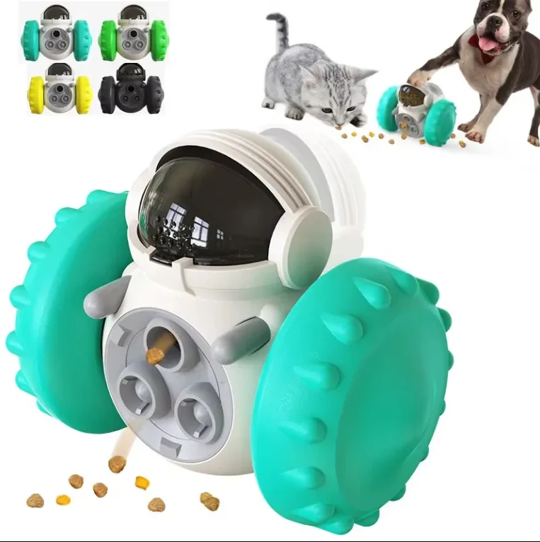 Clean Pet Snack Training Leakage Smart Robot Device Tumbler Balance Car Interactive Pet movement Toys for Dog Official