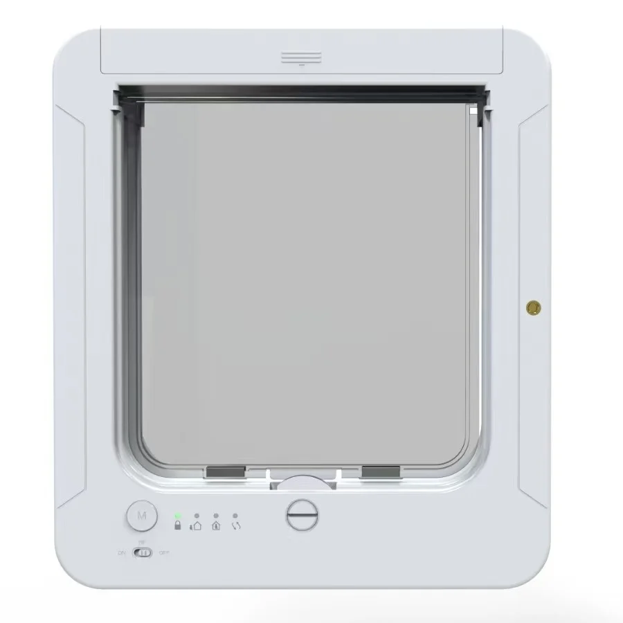 Trendy Manufacrture Smart Cat Door for Interior Exterior Microchip Cat Pet Door with RFID Collar Activated Automatic Opening Cat Doors Advanced
