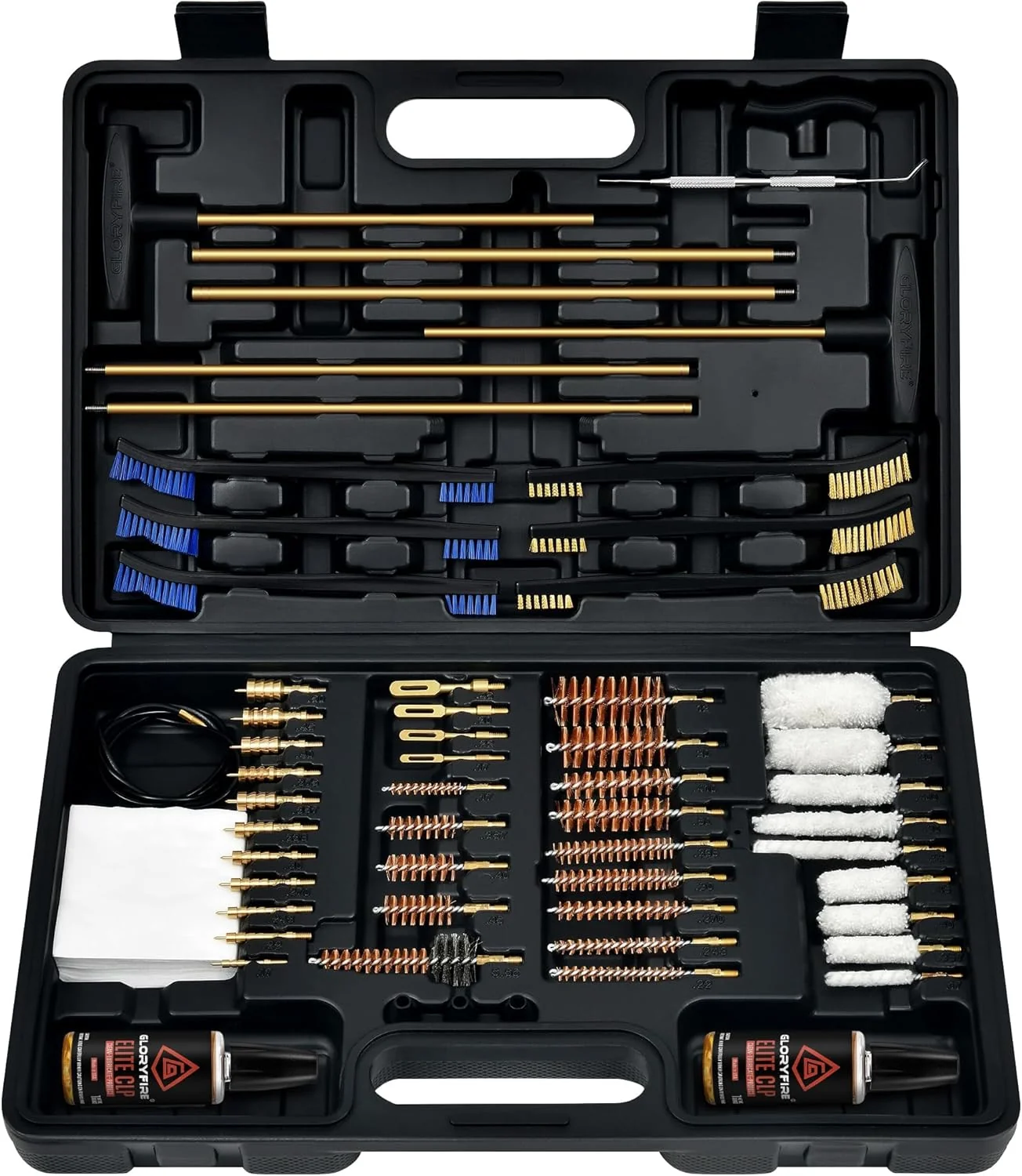 Reusable Gloryfire Elite Gun Cleaning Kit Universal Gun Cleaner for Shotgun Pistol with Lightweight Carrying Case Smooth