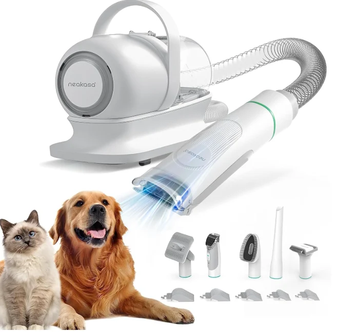 Reliable Neakasa P1 Pro Pet Grooming Kit Vacuum Suction Pet Hair Professional Clippers with 5 Proven Grooming Tools for Dogs Cats Easy-to-Use