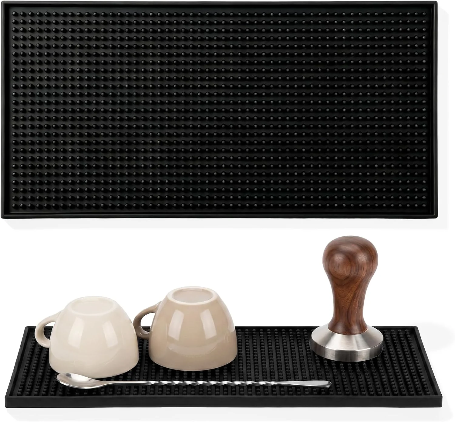 First-Class XieNie Bar Mat 12 x6 Non-Slip PVC Mats for Home Coffee Bar Countertop Versatile for Coffee Drinks Cocktail Makers Keep Bar Counter Tops Neat Tidy Dry Dishes Cups Glasses Hand and Machine Wash Convenient