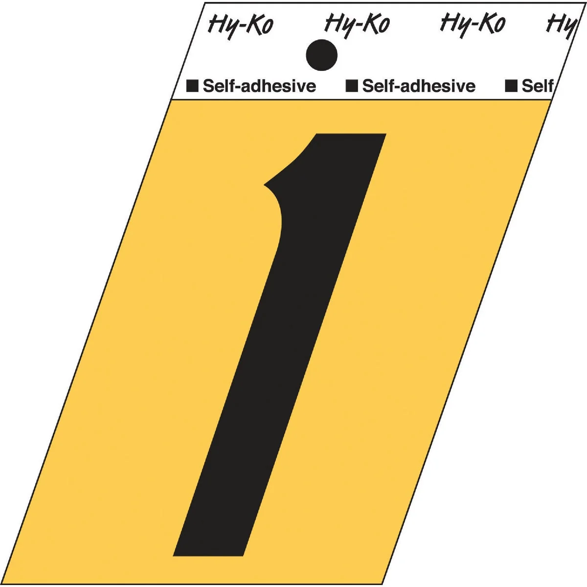 Pure Hy-Ko Aluminum 3-1 2 In. Non-Reflective Adhesive Number One Responsible