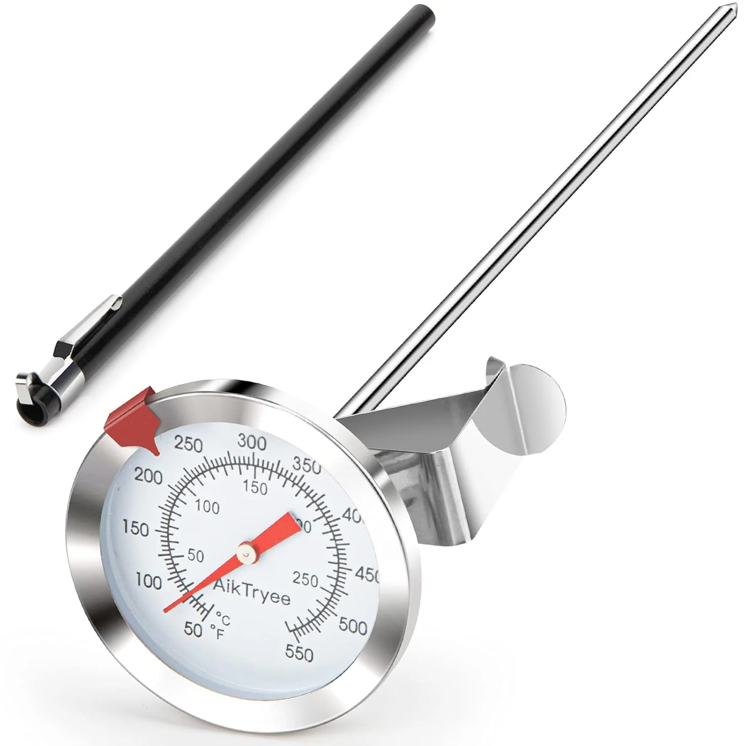Versatile Candy Thermometer Cooking Thermometer with Instant Read Dial Meat Thermometer for Cooking Candy Deep Fry Oven by AikTryee Lightweight