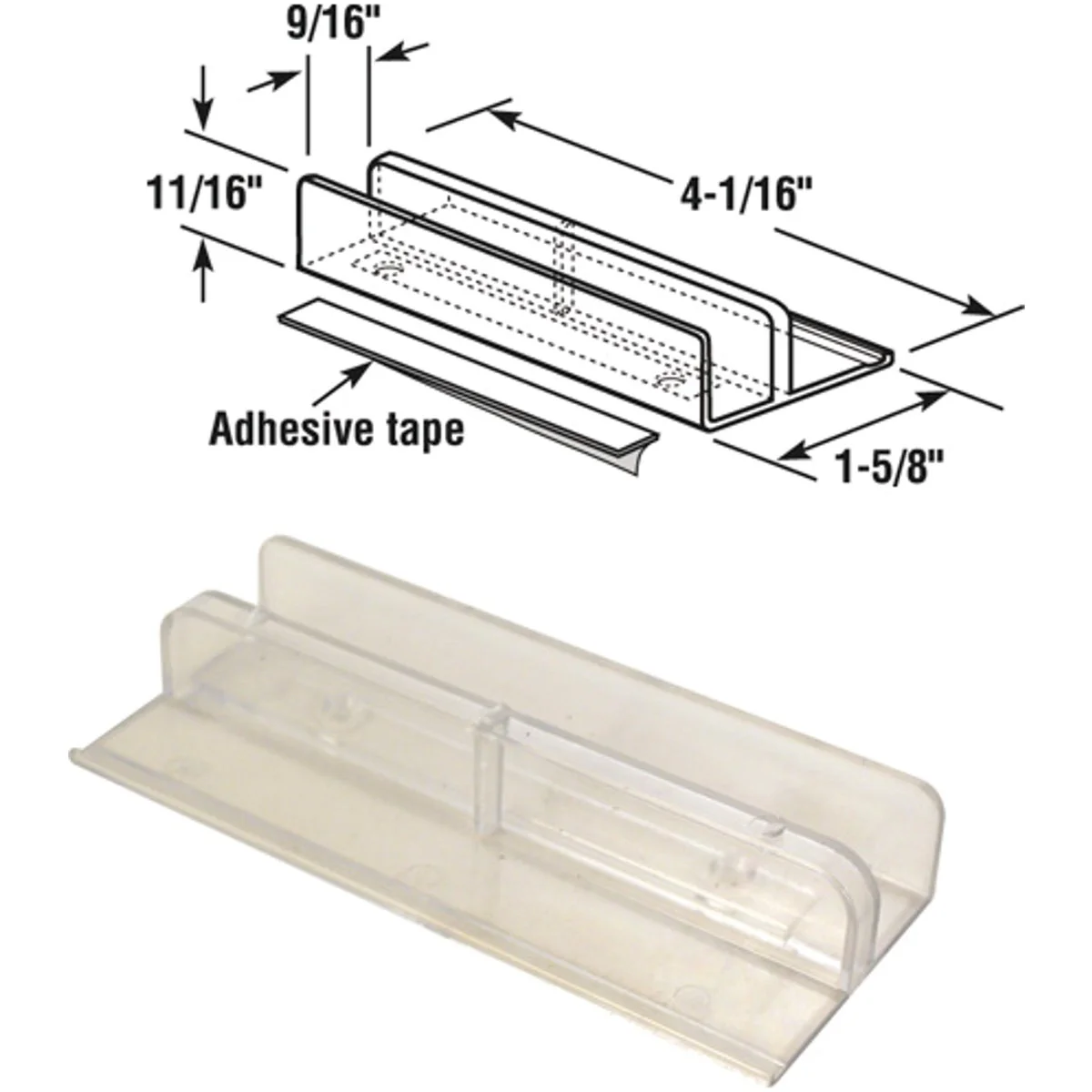 Optimized Prime-Line Closet Finger Door Pull Bottom Sliding Shower Door Guide Comfortable