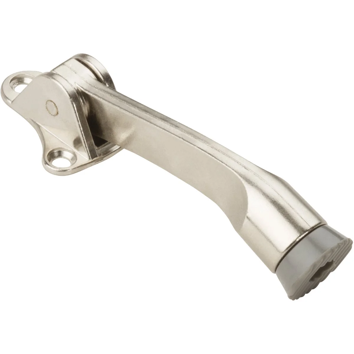 Secure National Satin Nickel Kickdown Door Stop Efficient