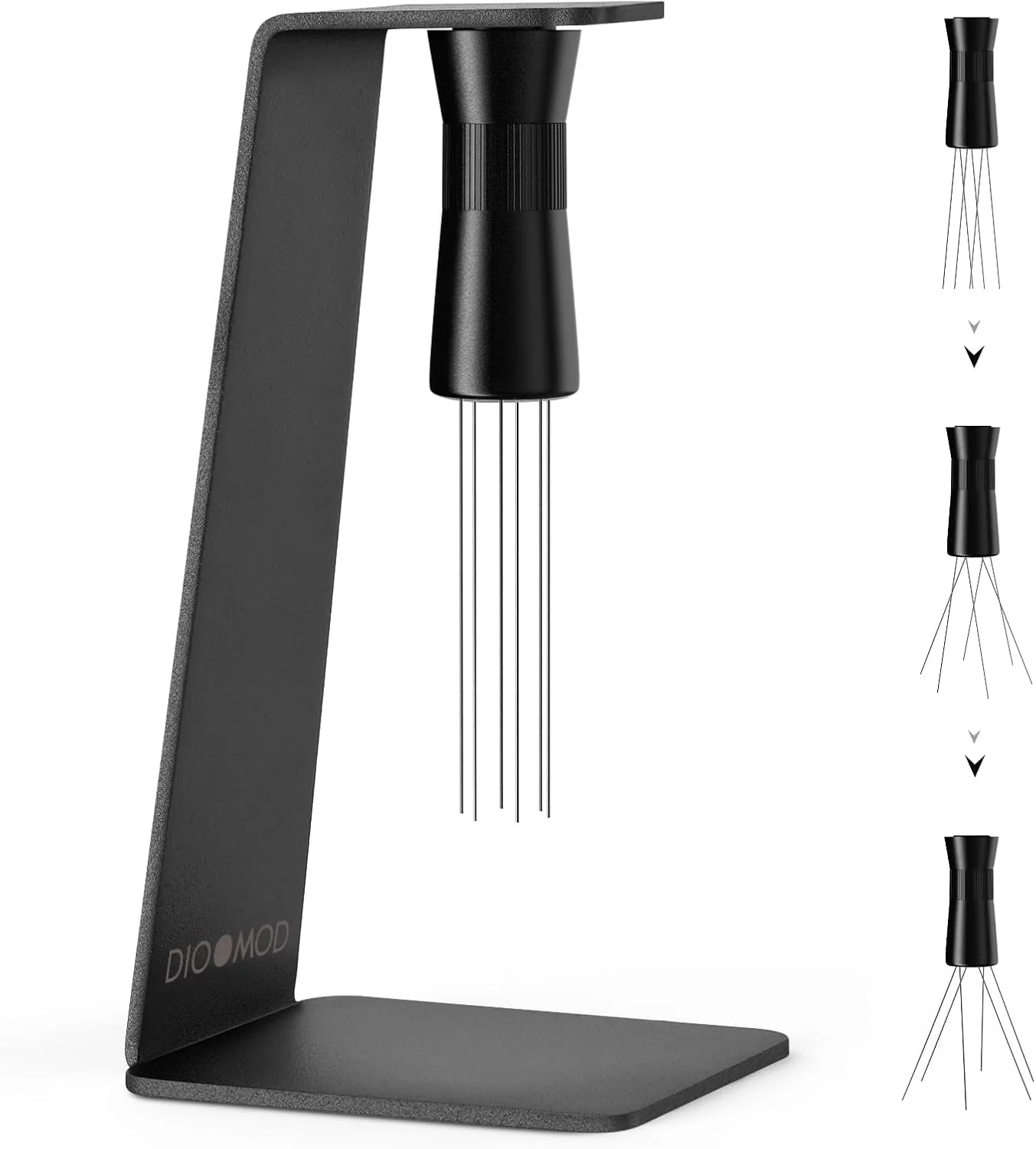Long-Lasting WDT Tool Espresso Distribution Kit with Magnetic Stand 6 x 0.4mm Ultra-Fine 304 Stainless Steel Needles Espresso Distribution Tool Advanced