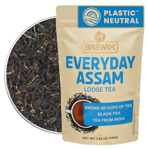 Selected Assam Black Tea Leaves 3.53 Ounce Contemporary