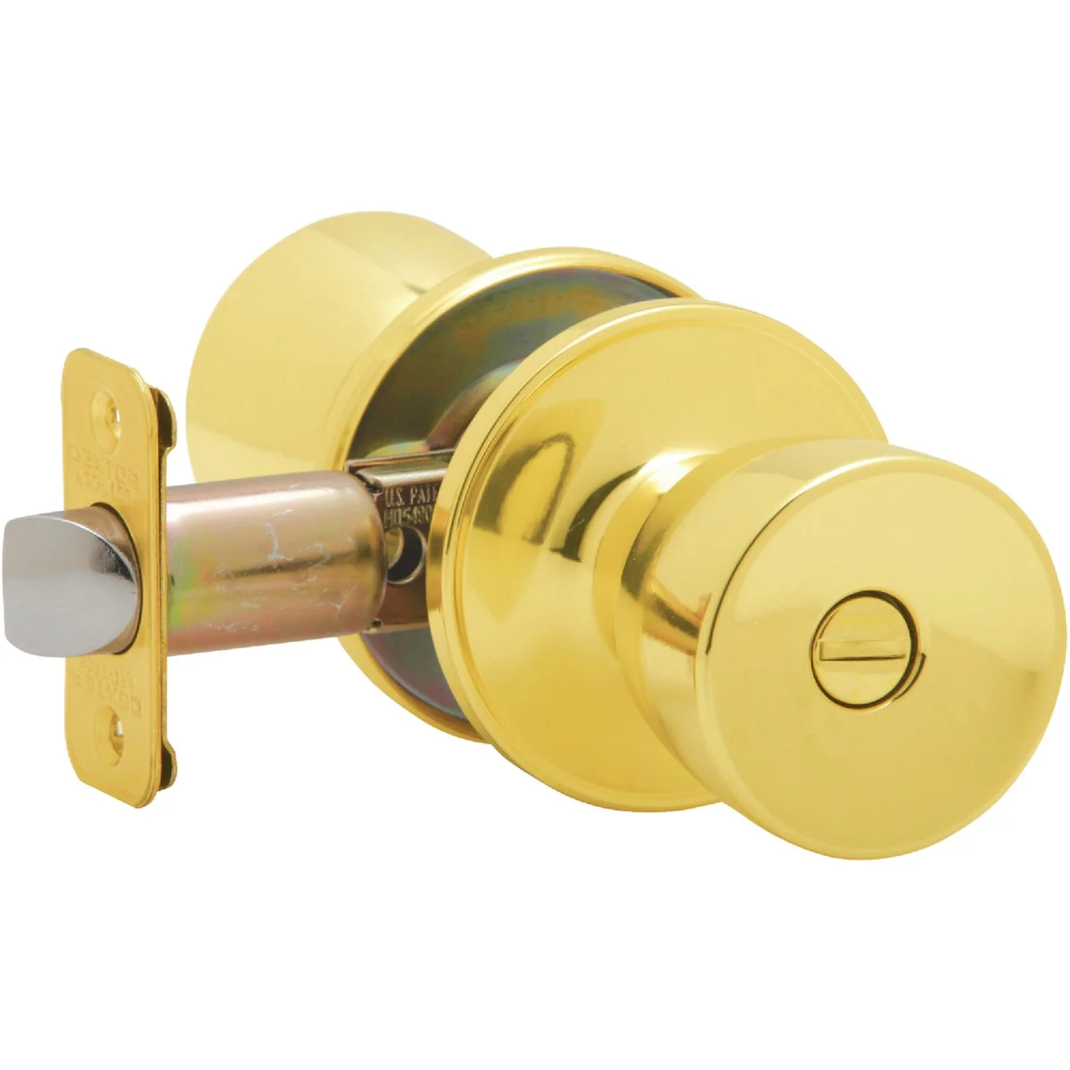 Official Dexter Bright Brass Bed Bath Door Knob Specialty