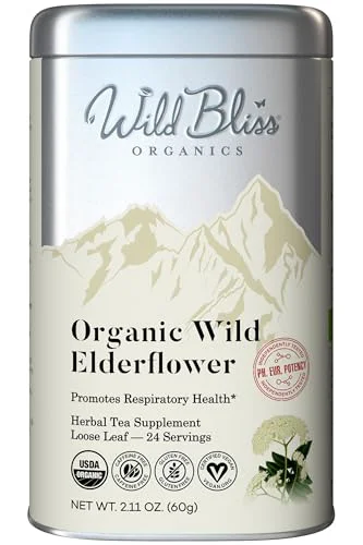 Expertly Made Organic Elderflower Tea 2.11 Ounce Relaxed