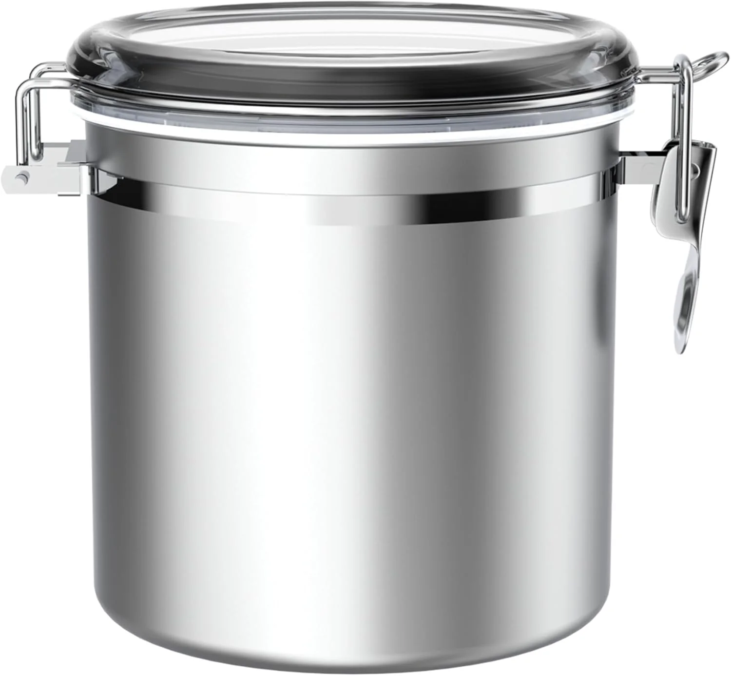 Dependable Enloy 165oz Stainless Steel Airtight Canister for Kitchen Large Flour Coffee Bean Tea Ce Sugar Cookie Metal Food Storage Canisters with Clear Luxury
