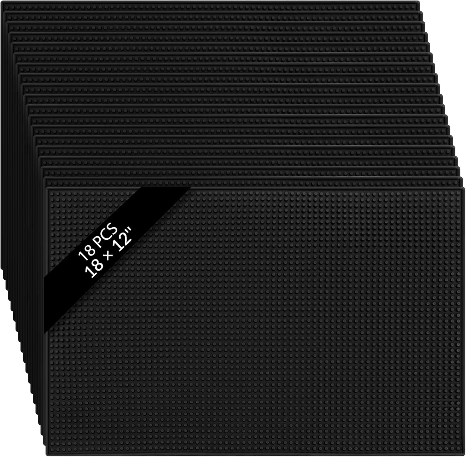Advanced Tioncy 18 Pcs Bar Mat for Countertop 18 x 12 Inch Non Slip Cocktail Rubber Coffee Bar Service Mat for Bartending Hot Dishes Restaurants Barbershop Verified