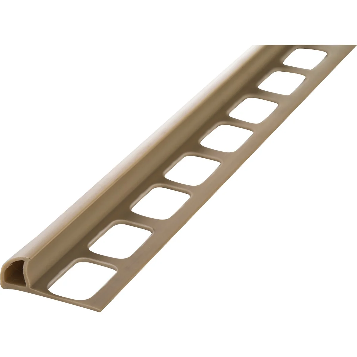 Contemporary M-D 3 8 In. x 8 Ft. Beige PVC Bullnose Tile Edging Relaxed