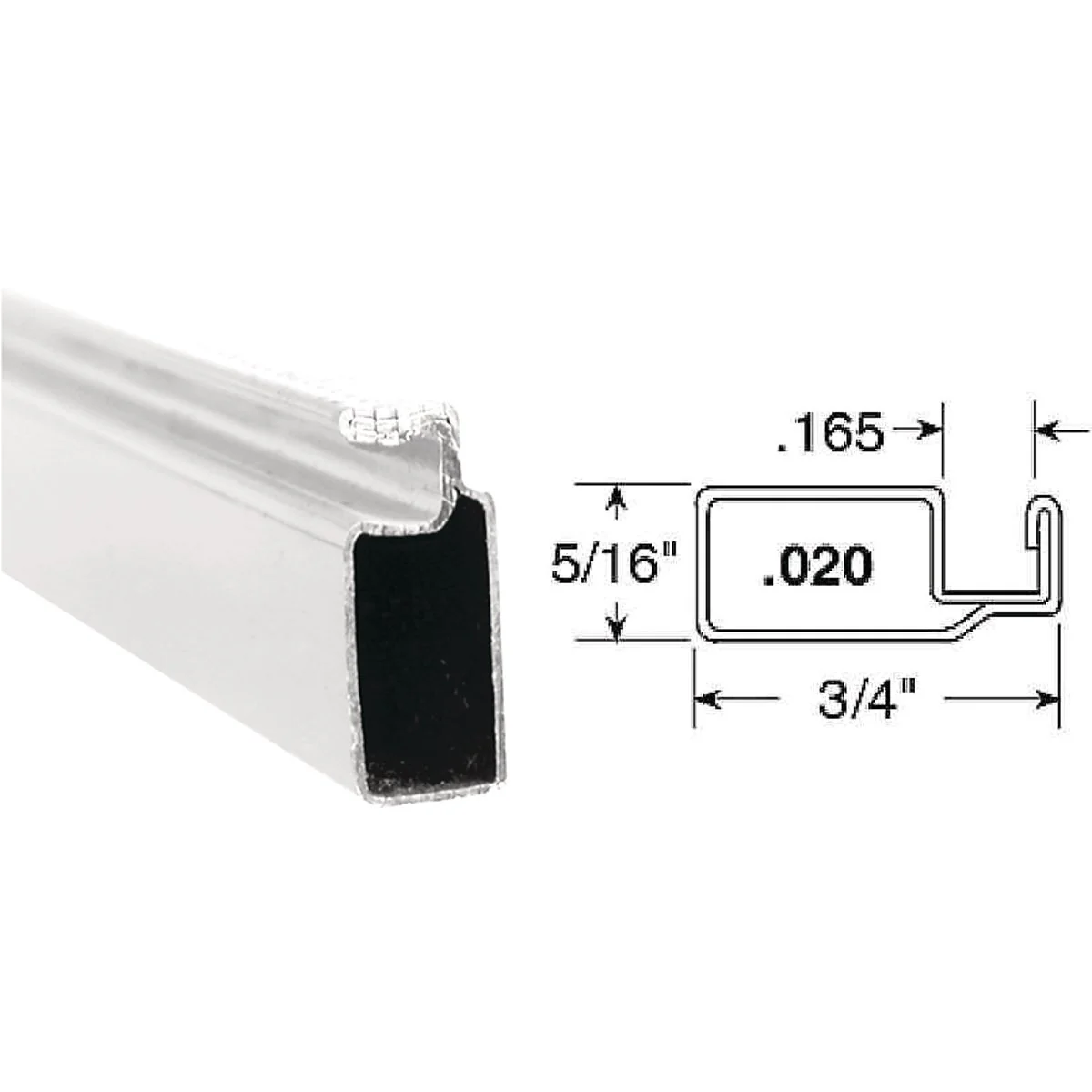 Superior Prime-Line Make-2-Fit 3 4 x 5 16 x 94 White Aluminum Screen Frame Consistent