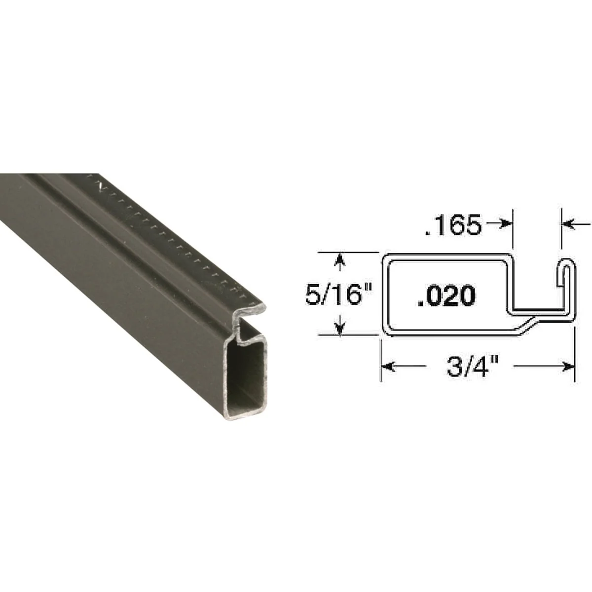 Top-Quality Prime-Line Make-2-Fit 3 4 x 5 16 x 72 Bronze Aluminum Screen Frame Effective