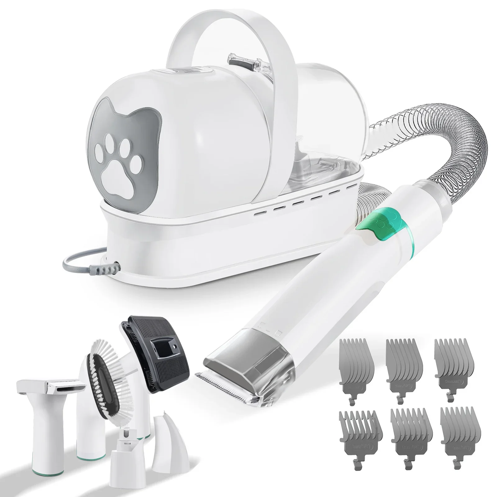 Trusted 7-in-1 Pet Grooming Vacuum Kit with Clippers Nail Grinder – 400W Top-Quality