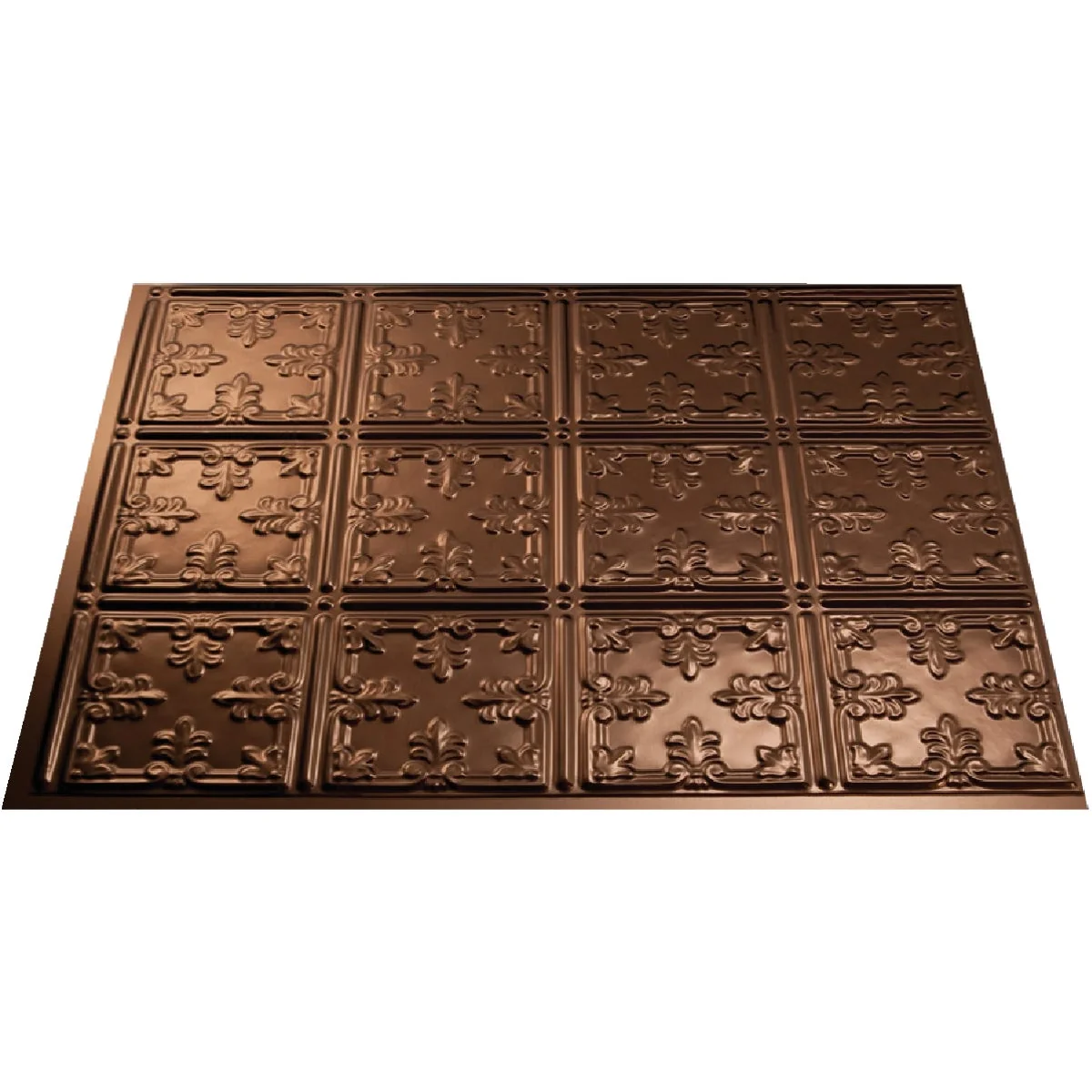 Eco-Friendly Fasade 18 In. x 24 In. Thermoplastic Backsplash Panel Oil-Rubbed Bronze Traditional 10 Enhanced