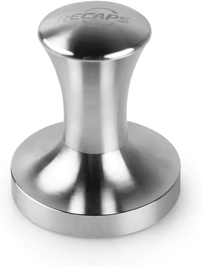 Fine Crafted Recaps Stainless Steel Espresso Coffee Tamper Filling Tool Compatible with Dolce Gusto Machine Reusable Refillable Filters 41.8mm Secure