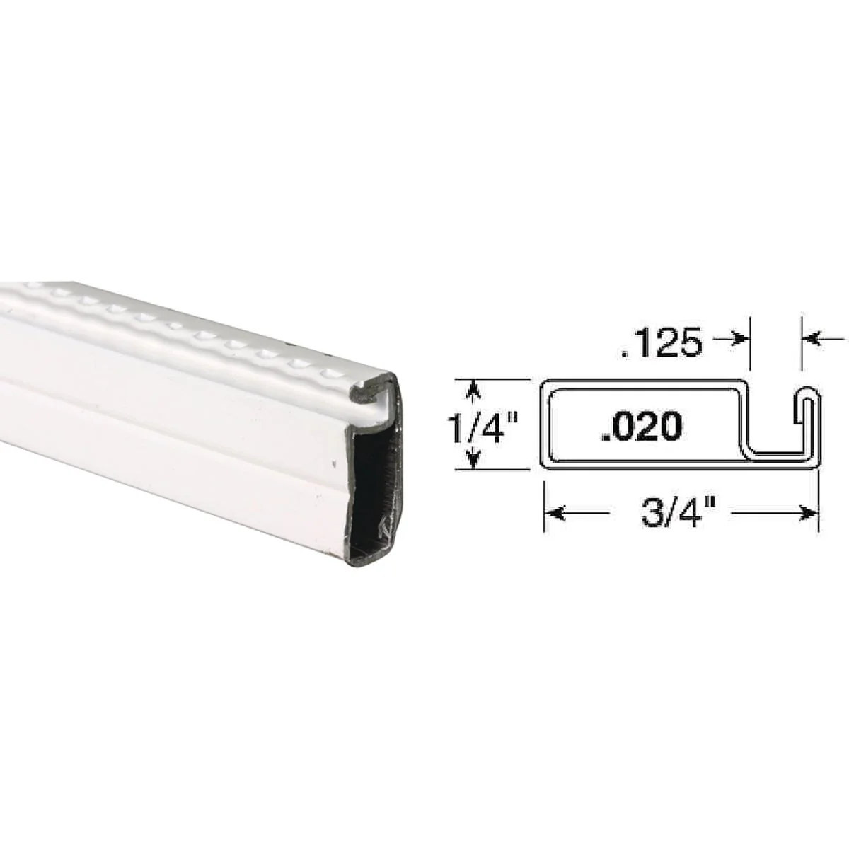 Luxury Prime-Line Make-2-Fit 3 4 x 1 4 x 94 White Aluminum Screen Frame Healthy