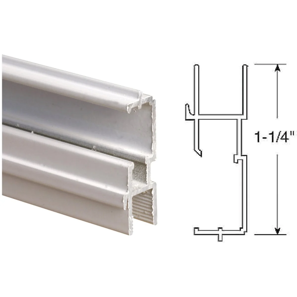 Safe Prime-Line 1-1 4 In. x 72 In. White Triple Track Bottom Window Frame Sustainable