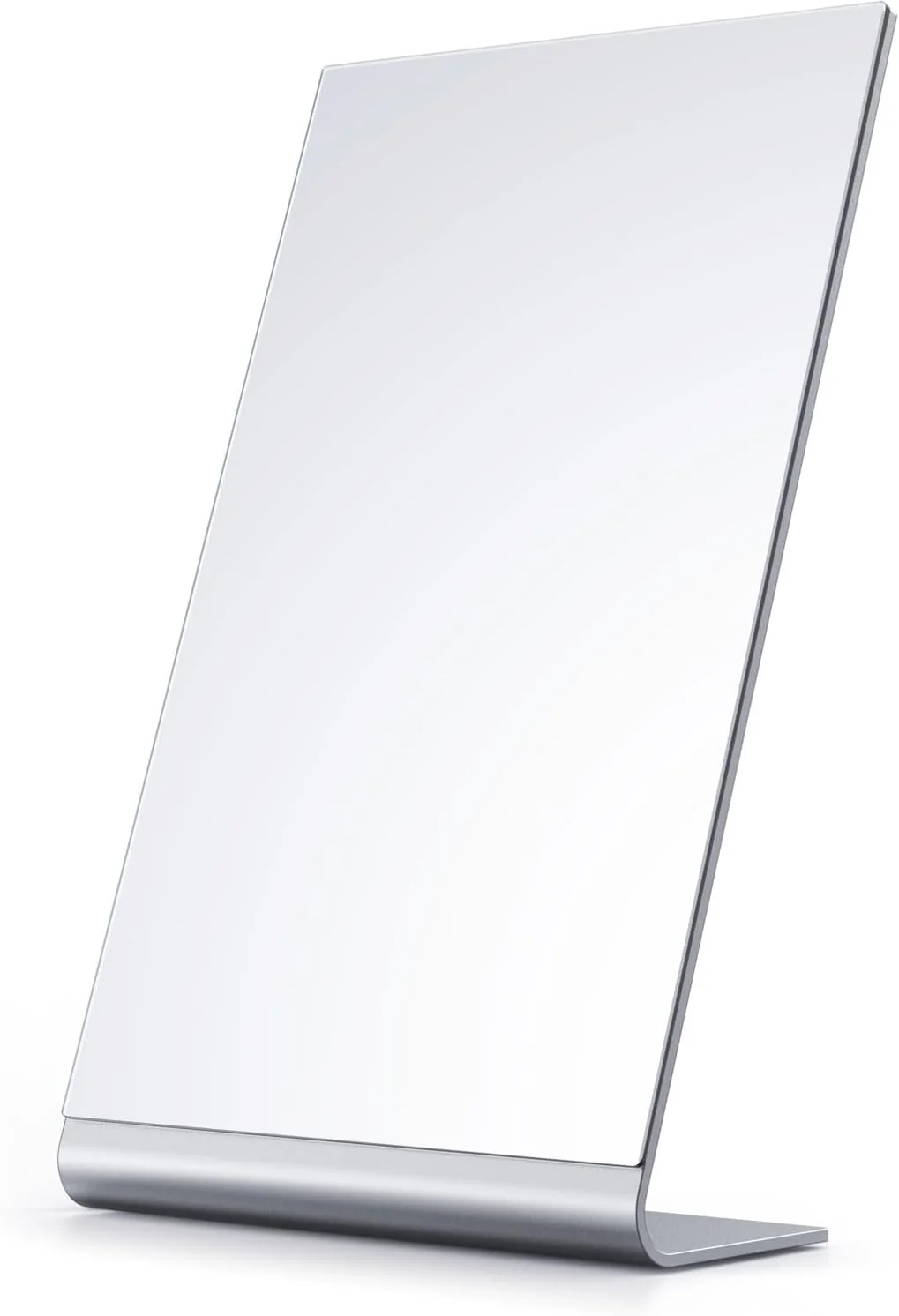 Lightweight NEZZOE 12 x7 Frameless Makeup Mirror Minimalist Standing Desk Mirror Flat Vanity Mirror for Bathroom Countertop Desk or Jewelry Display for Makeup amp Shaving Genuine