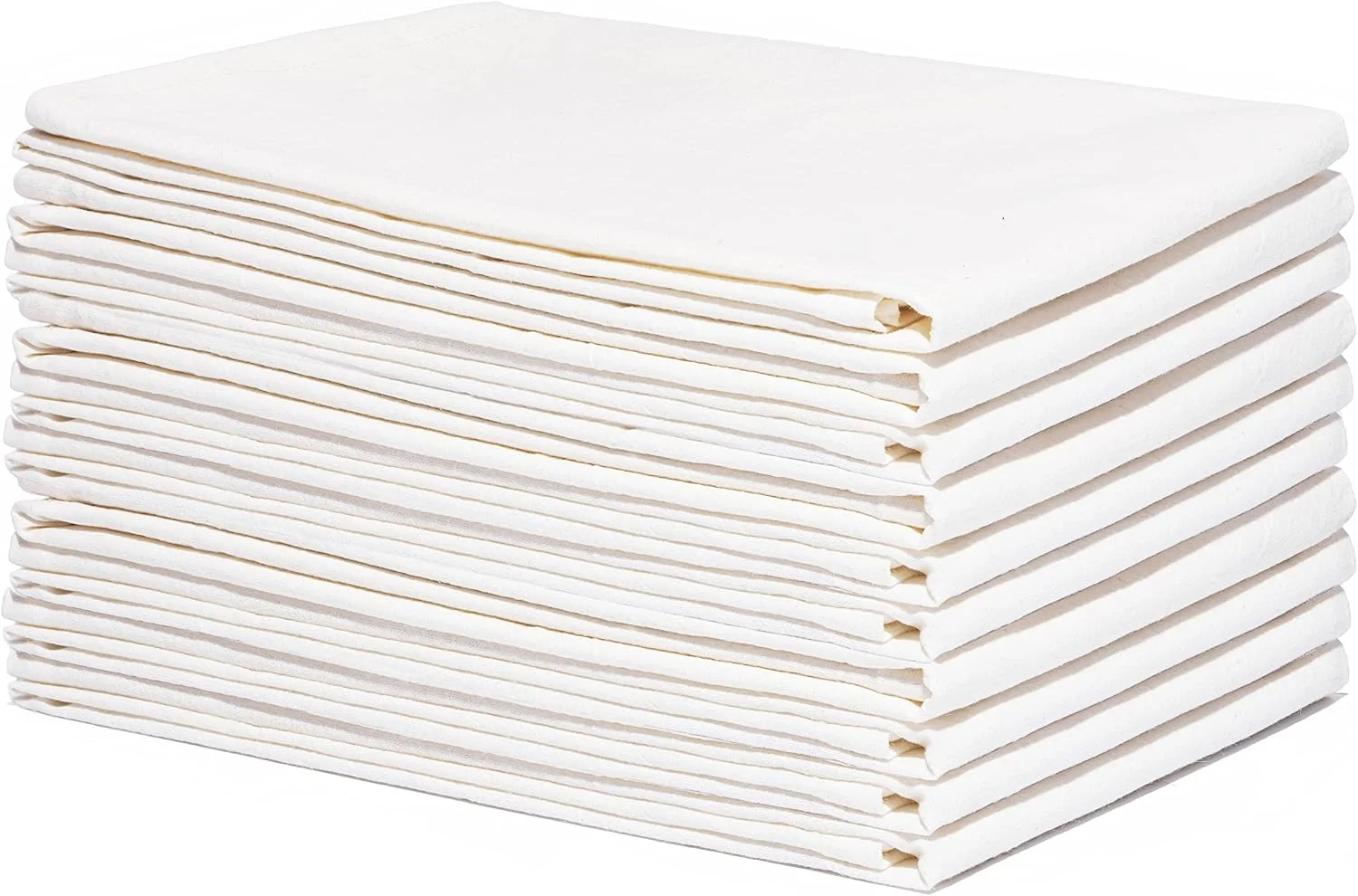 Professional Organic Cotton Flour Sack Kitchen Towels – 10 Pack Off-White Organic Cotton Tea Towels – Extra Large Flour Sack Cotton Dish Towels- Lint- Unbleached Kitchen Towels – 27 x27 Off-White – 10 Pack Selected