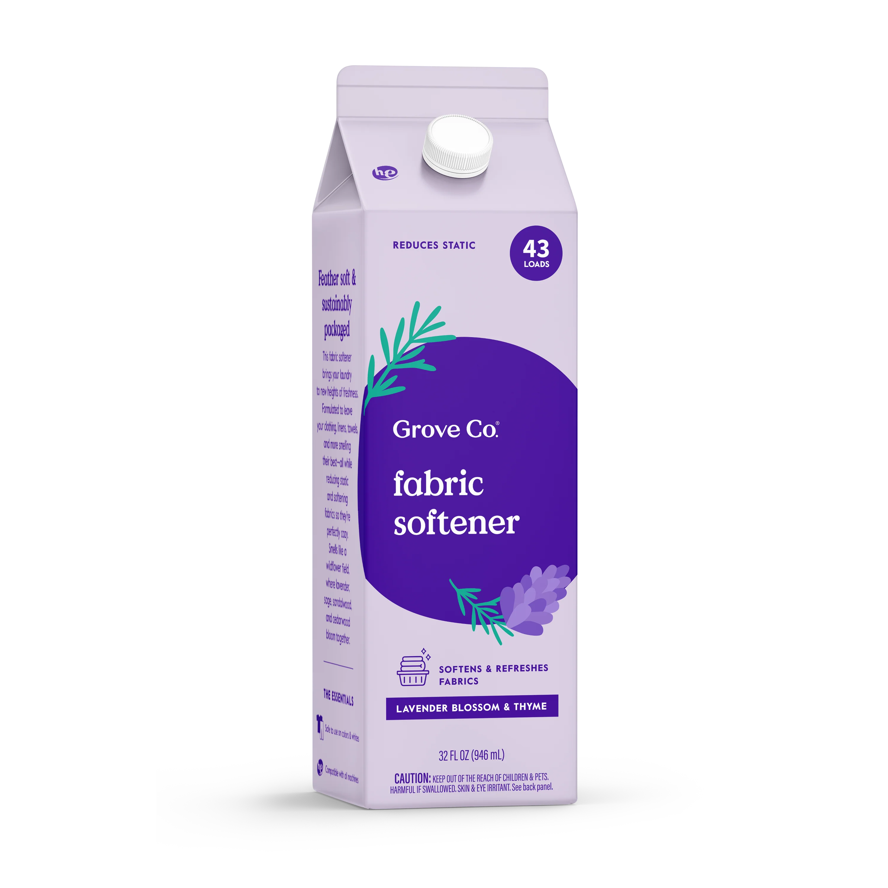 World-Class Grove Co. Fabric Softener – Keeps Laundry Feather Soft Refreshed Superior