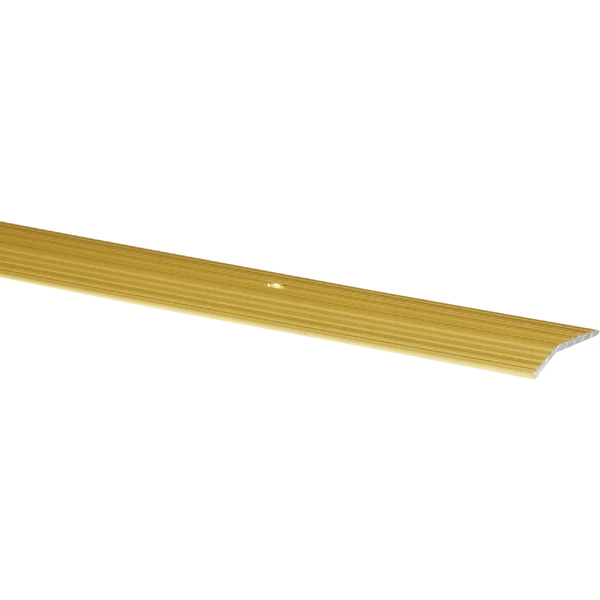 Recyclable M-D Satin Brass Fluted 1-3 8 In. x 3 Ft. Aluminum Carpet Trim Bar Wide Next-Generation