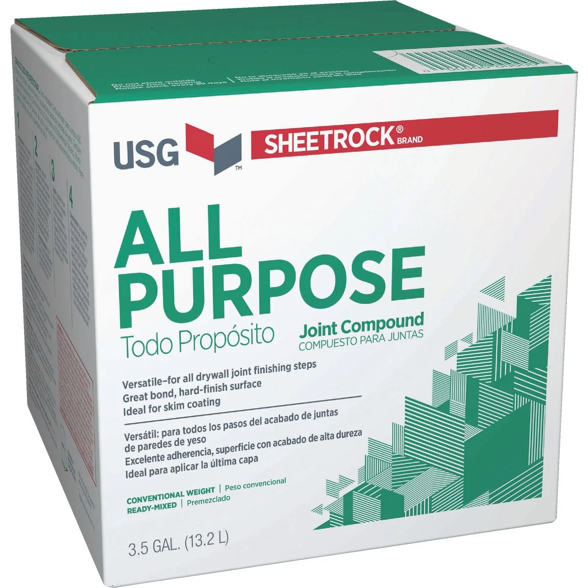 Efficient Sheetrock 3.5 Gal. Pre-Mixed All-Purpose Drywall Joint Compound Detailed