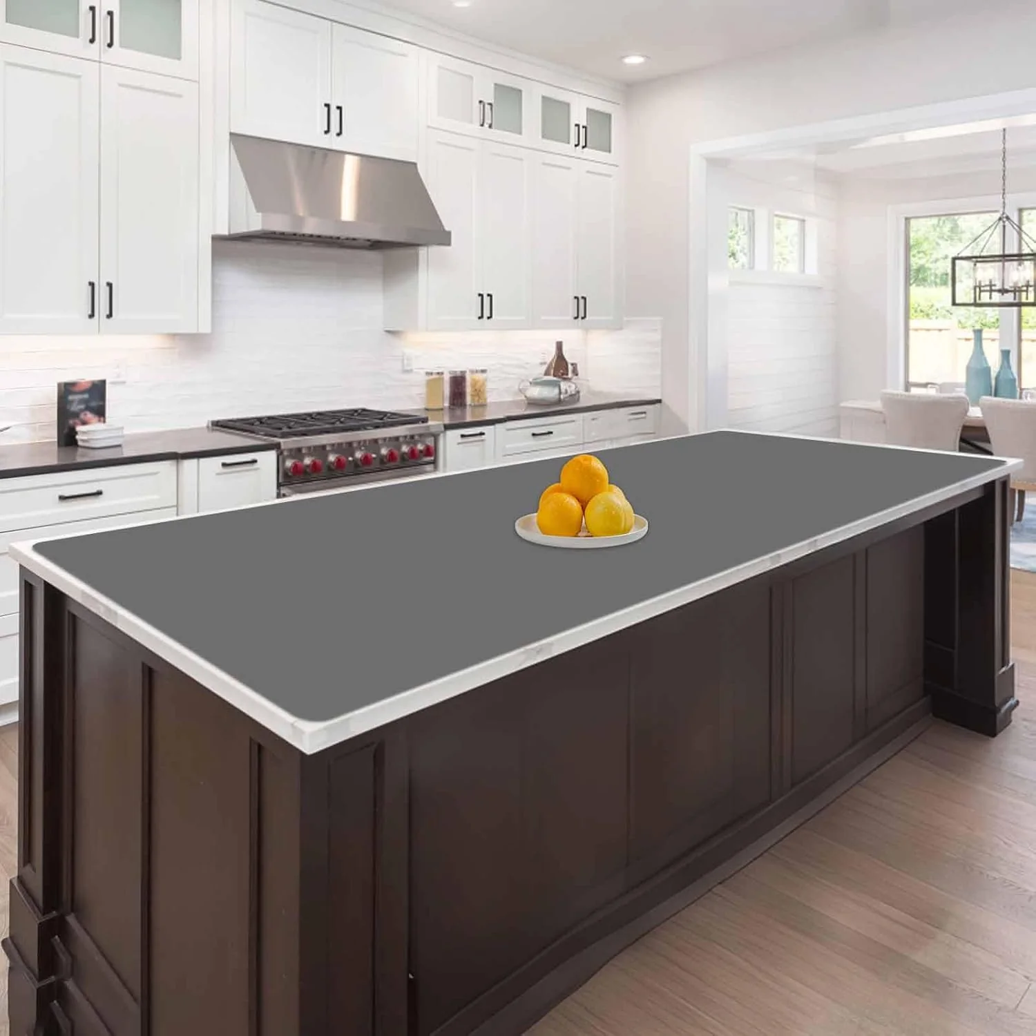 High-Grade 78.7 x23.6 200cmx60cm Large Silicone Mats for Countertop Heat Resistant Mat Waterproof Nonslip Silicone Kitchen Counter Mat Natural