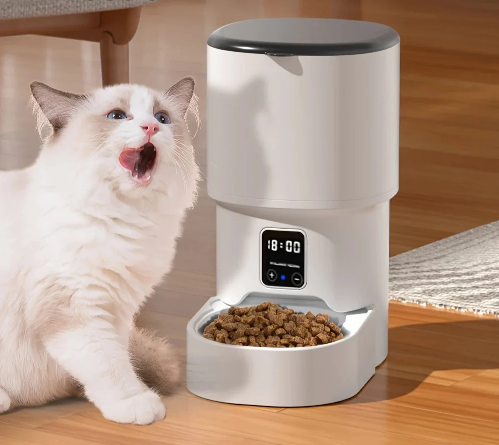Pure Distributeur intelligent pour animaux de compagnie avec contrôle par bouton – Grand écran LCD de 4 litres Relaxed