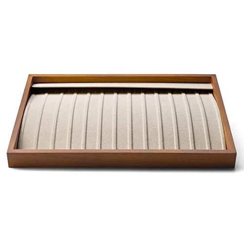 Healthy Oirlv Wood 13 Grids Necklace Bracelet Pendant Display Tray Jewelry Drawer Organizer Stackable Jewelry Trays Creamy-white Exceptional