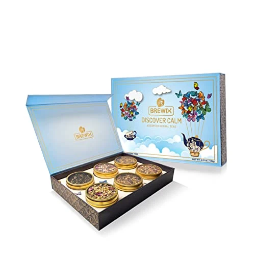 Safe Discover Premium Herbal Tea Christmas Gift Box 3.53 Ounce Flexible