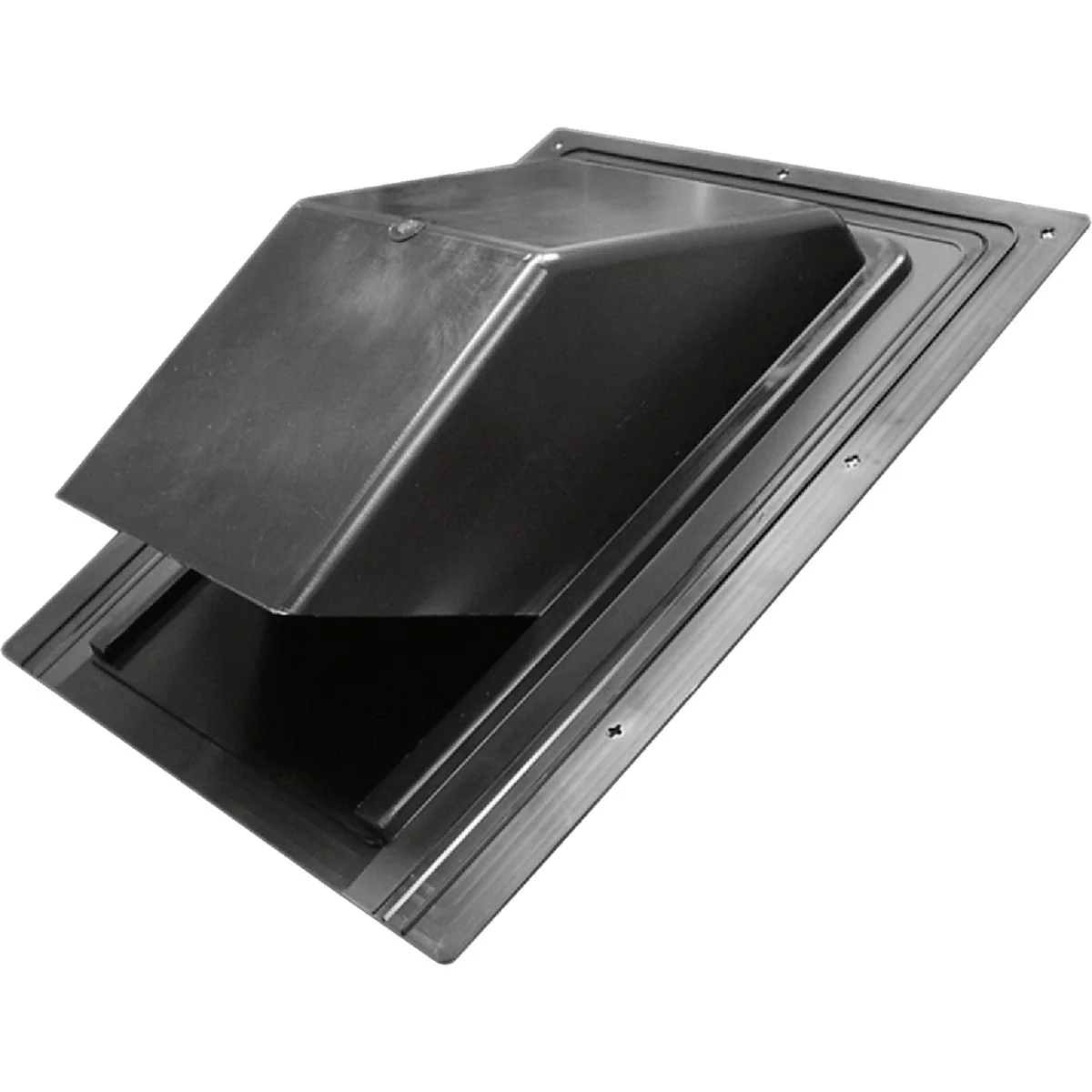 Original Design Lambro 7 In. Black Plastic Roof Vent Cap for Range Hood Vent Dependable