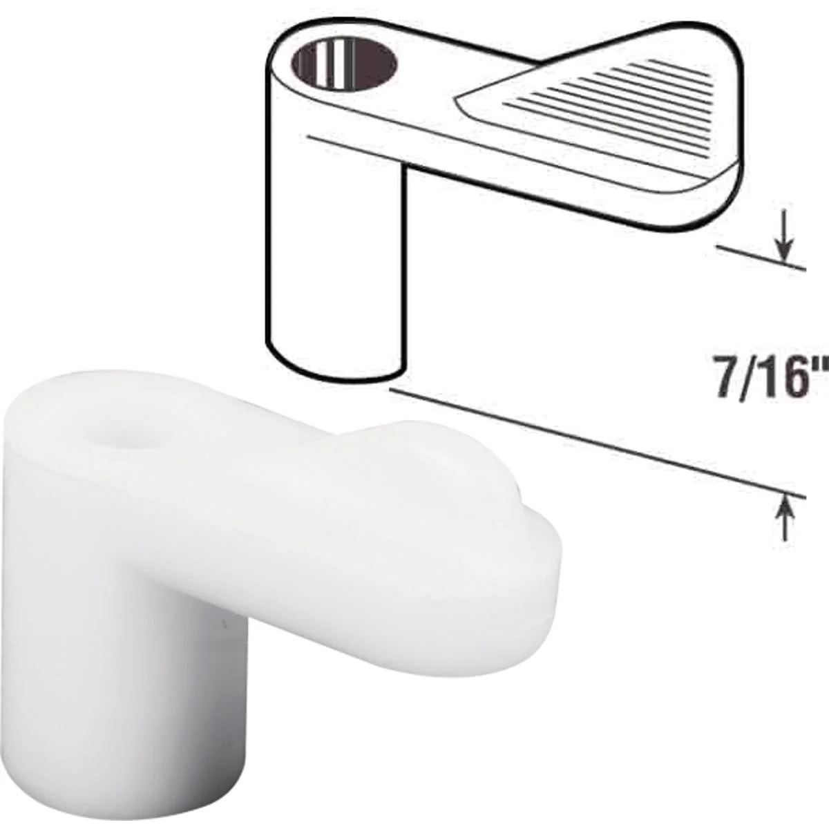 Sustainable Prime-Line 7 16 In. White Swivel Plastic Screen Clips with Screws 12 Count World-Class